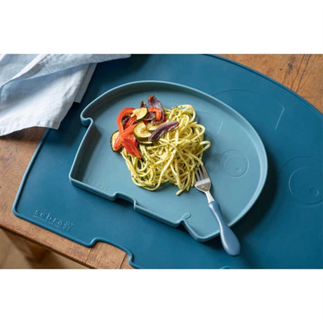 Sebra Silikone Plate Fanto The Elefant Vintage Blue