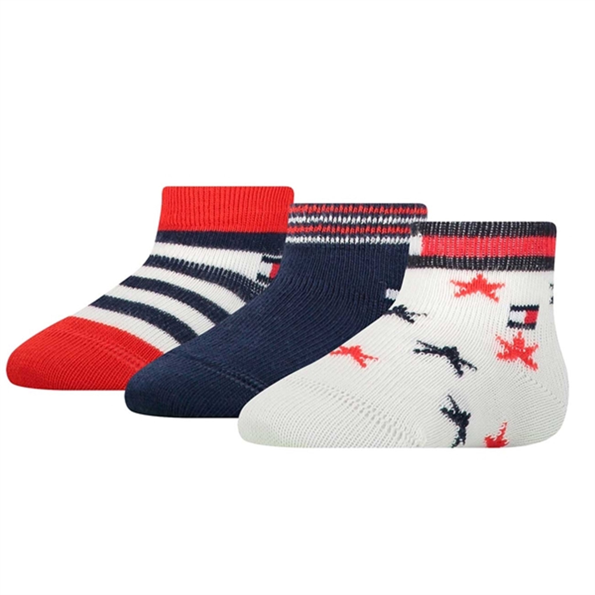 Tommy Hilfiger Newborn 3-pack Giftbox Socks Tommy Original