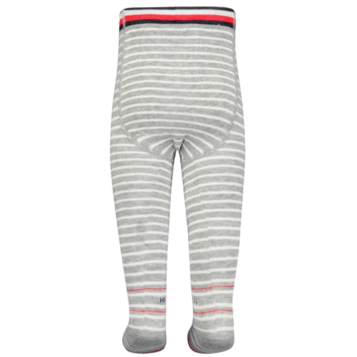 Tommy Hilfiger Baby Breton Stripe Tights Mid Grey Melange 2