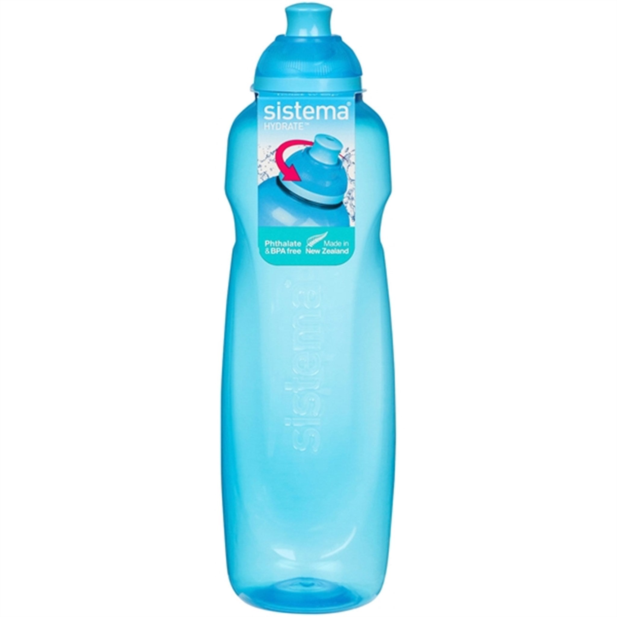 Sistema Twist 'n' Sip Helix Water Bottle 600 ml Blue 4