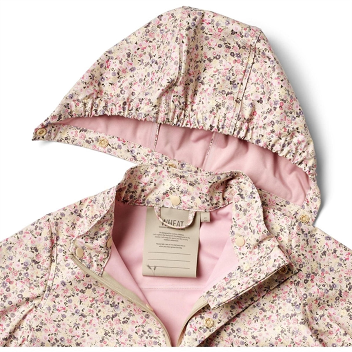 Wheat Rain Jacket Ola Clam Multi Flowers 3