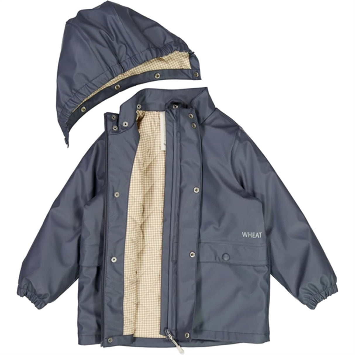 Wheat Rain Coat Ajo Thermo Greyblue 4