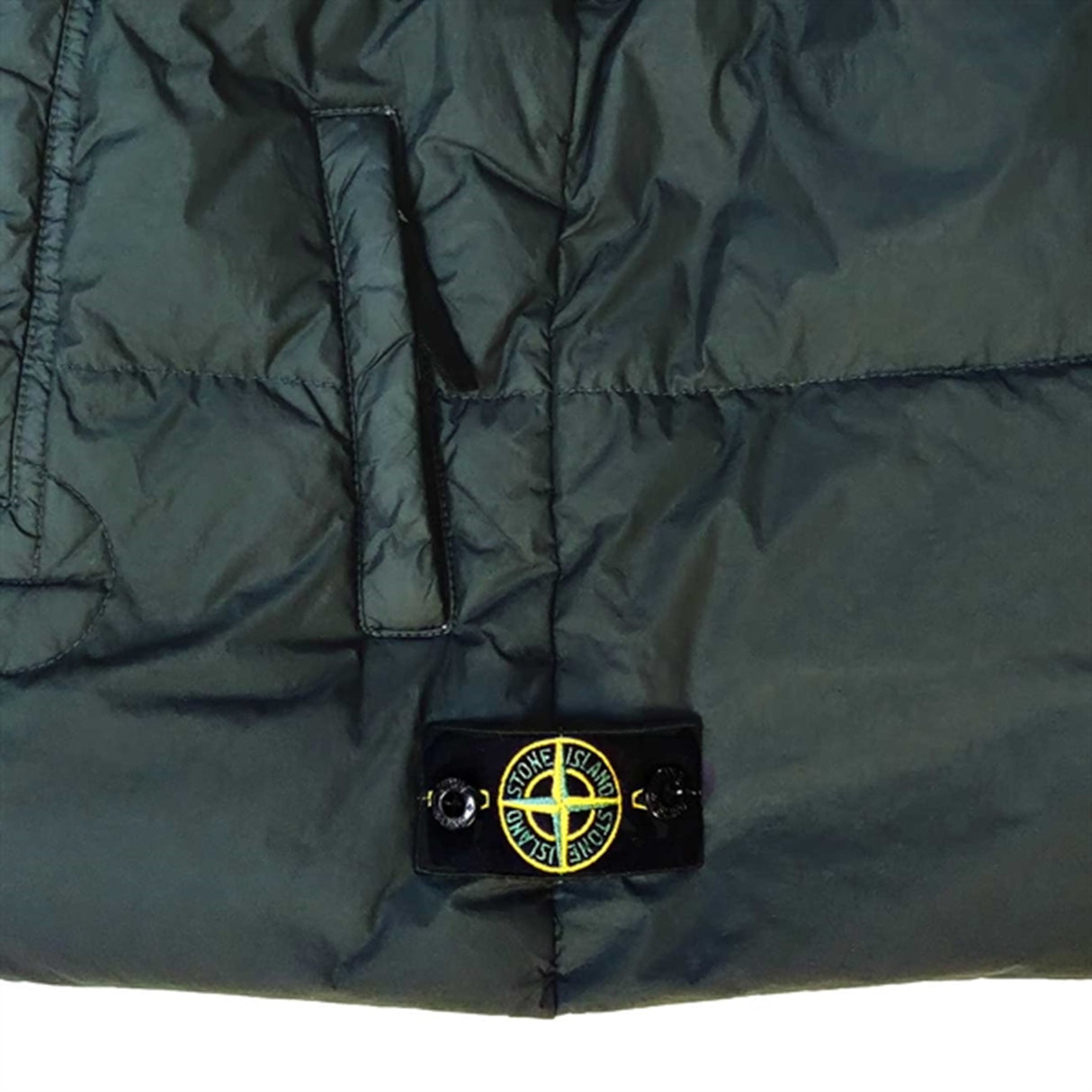 Stone Island Junior Down Vest Dark Green 4