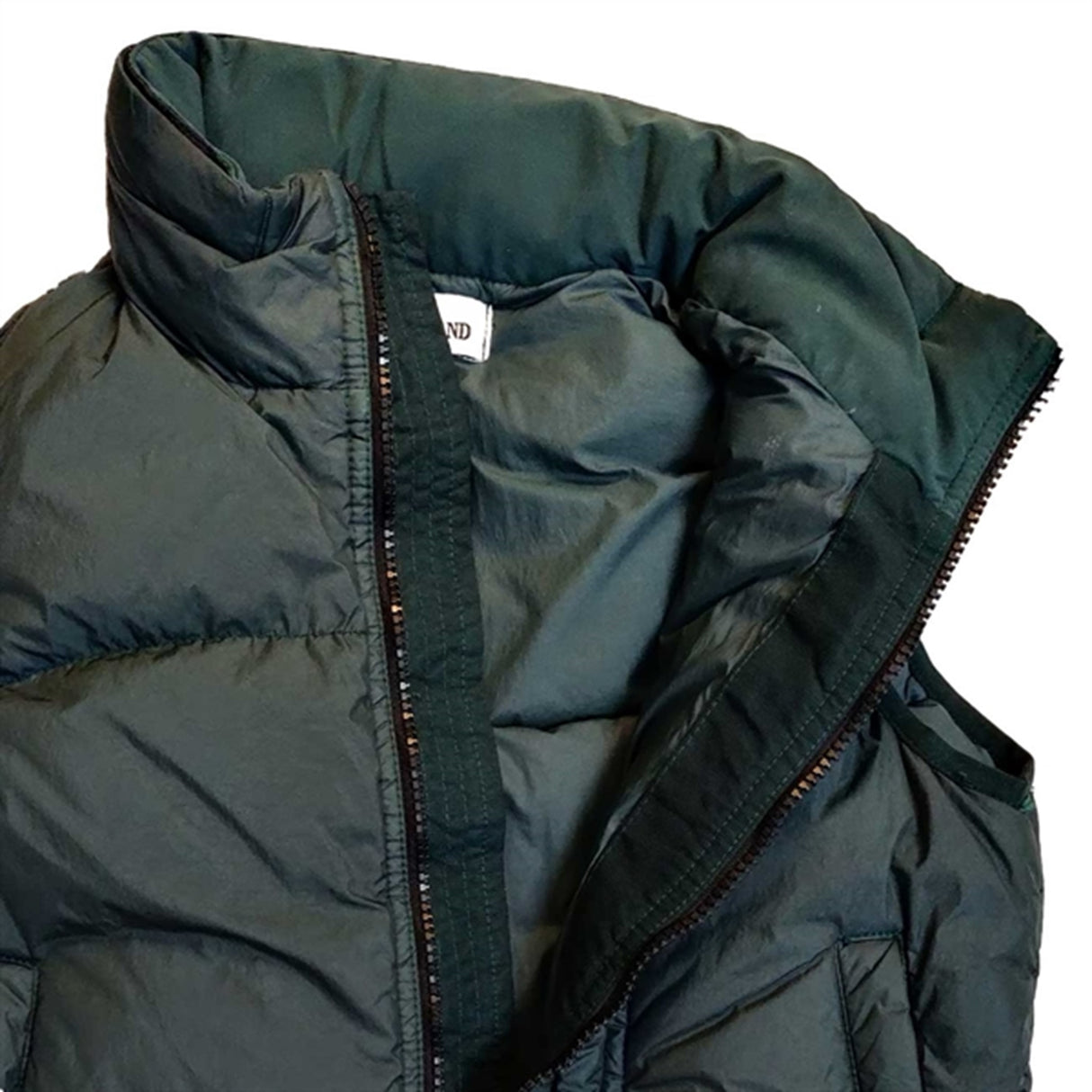 Stone Island Junior Down Vest Dark Green 5