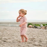 Petit Crabe Rose Nude Palma Onesie with Zipper 6