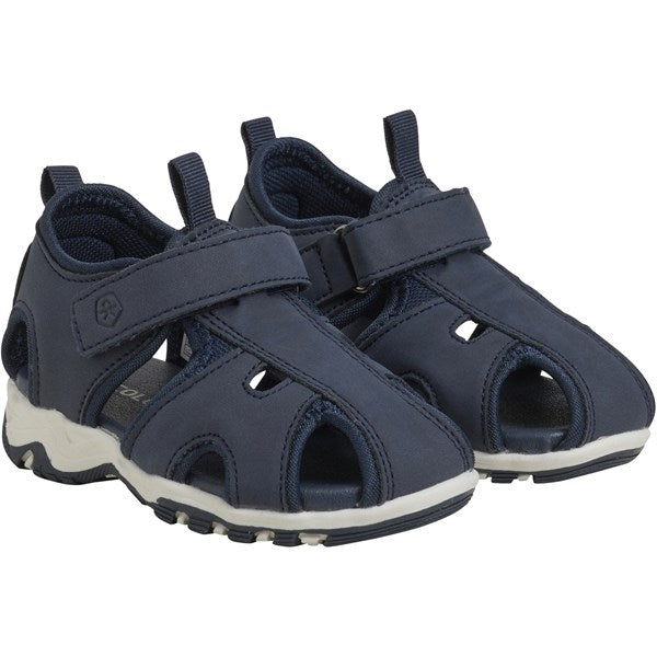 Color Kids Baby Sandals with Velcro Strap Total Eclipse