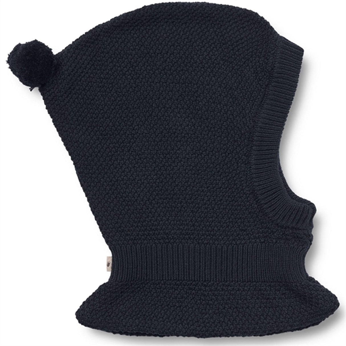 Wheat Balaclava Knitted Pomi Navy