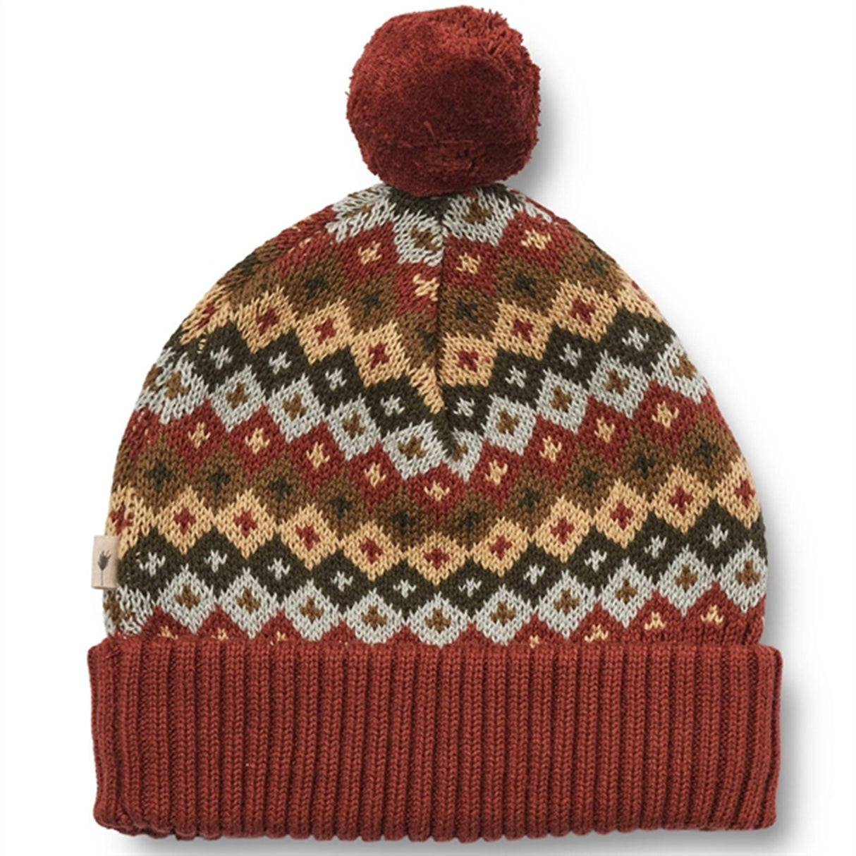 Wheat Beanie Knit Nolo Multi Red 2