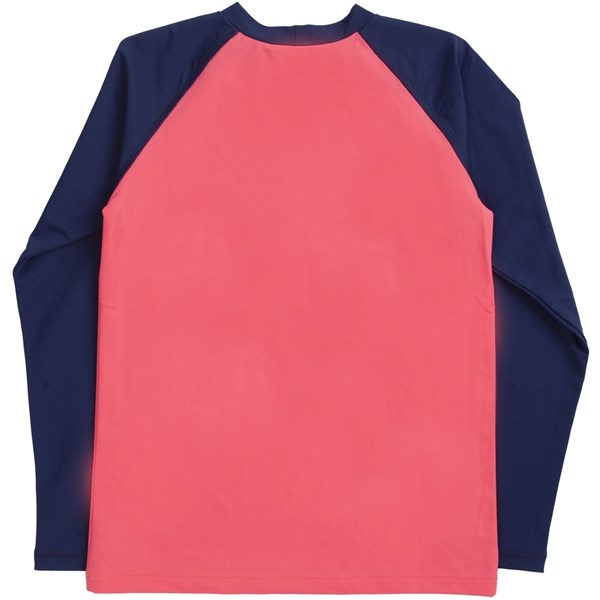 Petit Crabe Nectarine/Blue Raglan UV Swim Shirt 3