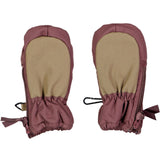 Wheat Zipper Mittens Tech Eggplant