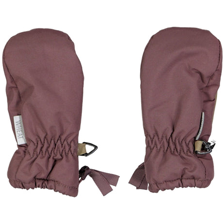 Wheat Zipper Mittens Tech Eggplant