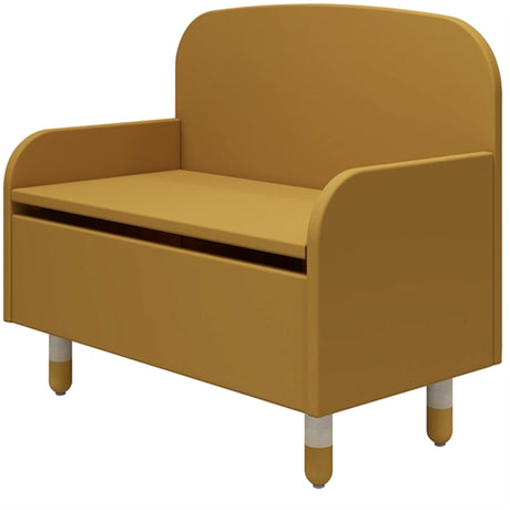 Flexa Dots Storage Bench Mustard