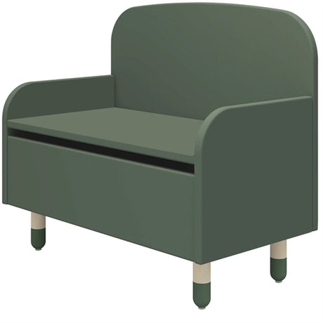 Flexa Dots Storage Bench Deep Green