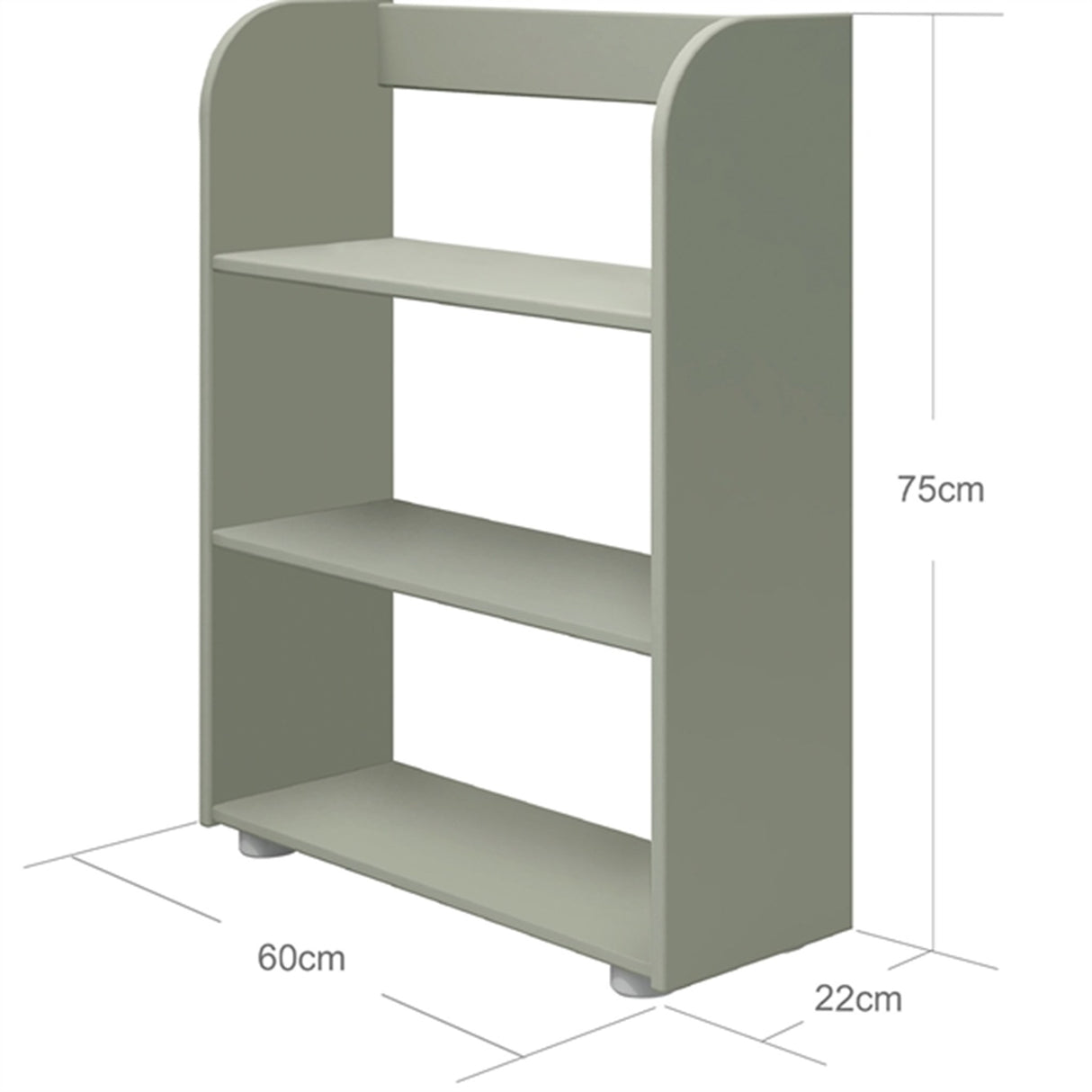 Flexa Dots Bookcase Natural Green