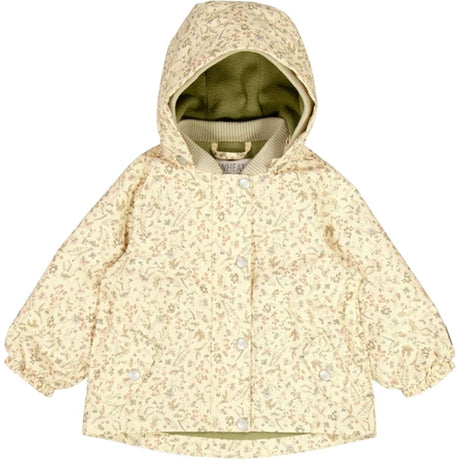 Wheat Jacket w. Fleece Gry Tech Wild Flowers