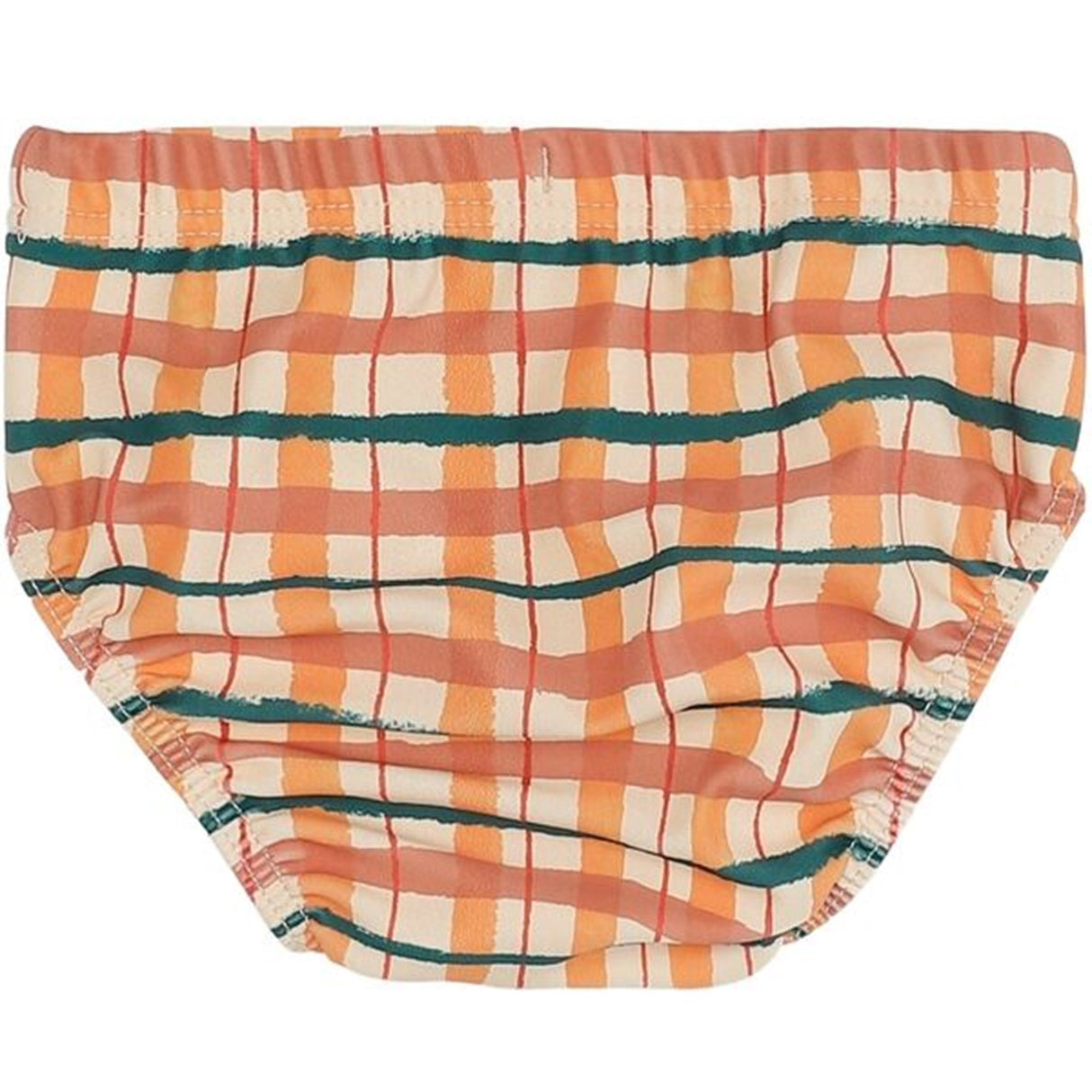 Soft Gallery Winter Wheat AOP Check Baby Miki Swim Pants