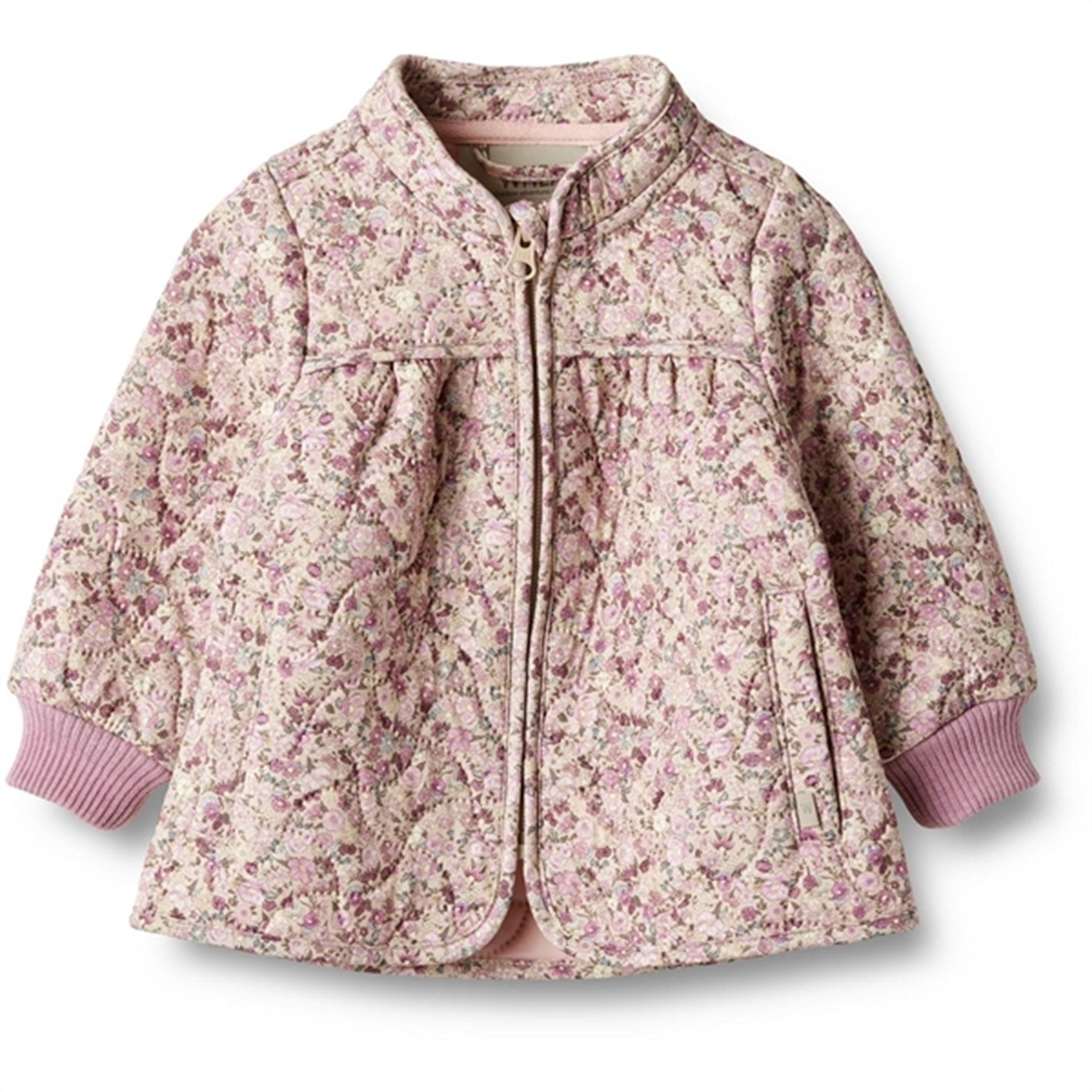 Wheat Thermo Clam Multi Flowers Jacket Thilde