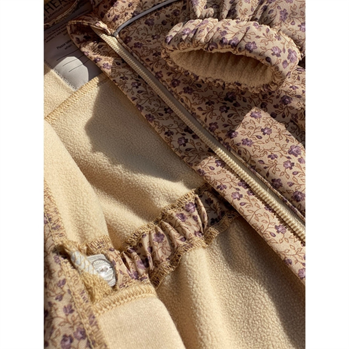 Wheat Softshell Lilac Flowers Jacket Elois 5