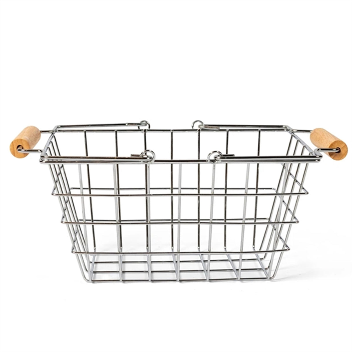 Mamamemo Metal Basket With Wooden Handle