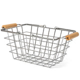 Mamamemo Metal Basket With Wooden Handle