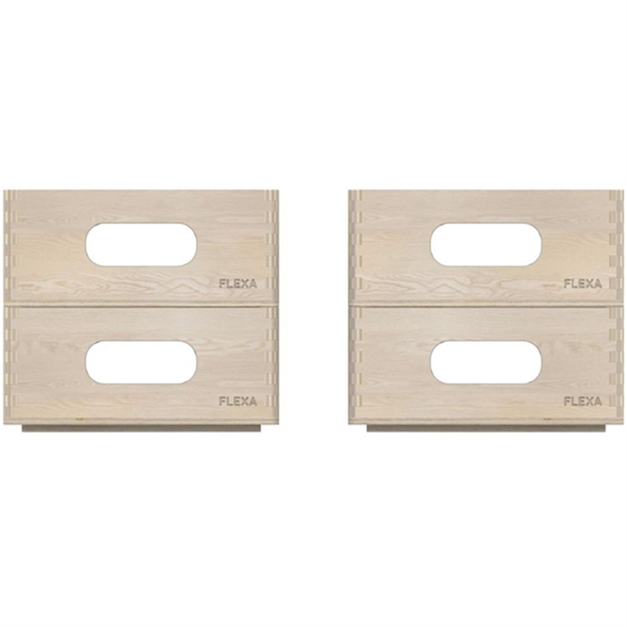 FLEXA PLAY Wooden Storage Box Set Mini Natural 5