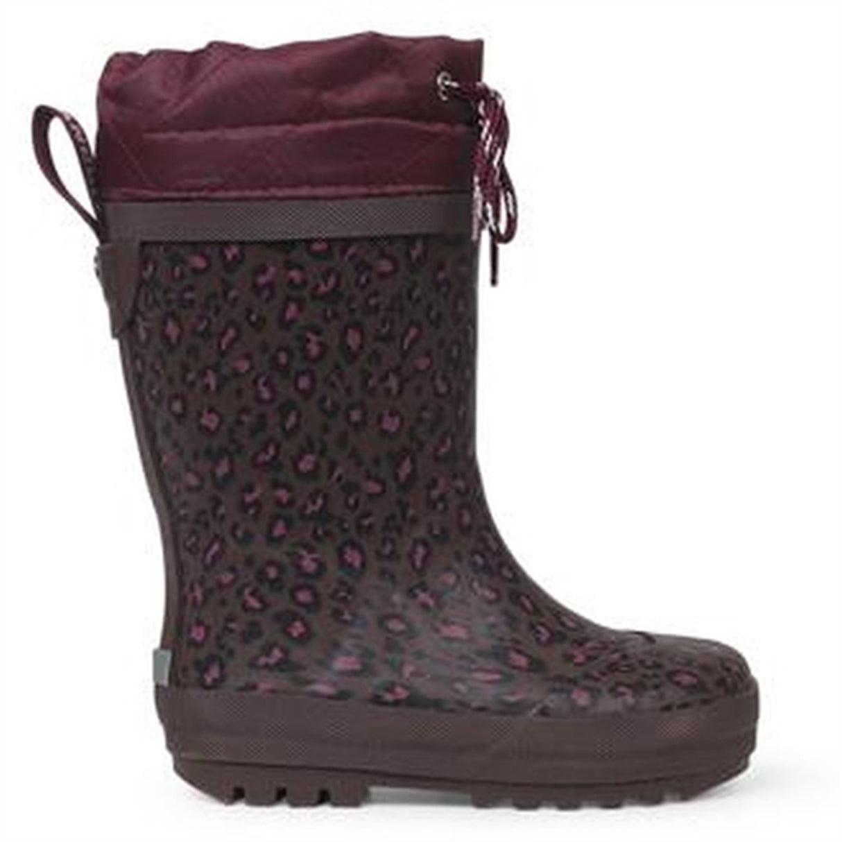 Angulus Thermo Rainboots Plum Leo Print 3