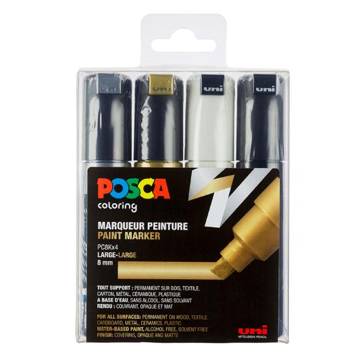 Posca Uni Marker PC-8K 4 Colors