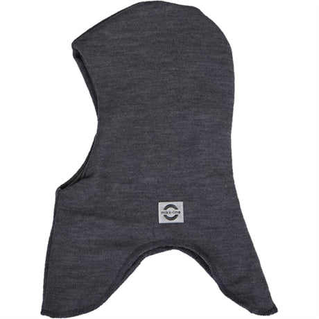 Mikk-Line Wool Balaclava Dark Grey Melange