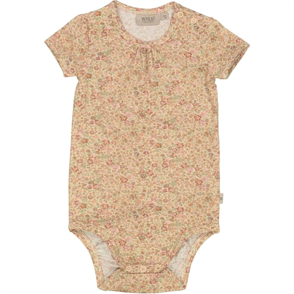 Wheat Barely Beige Small Flowers Jersey Body