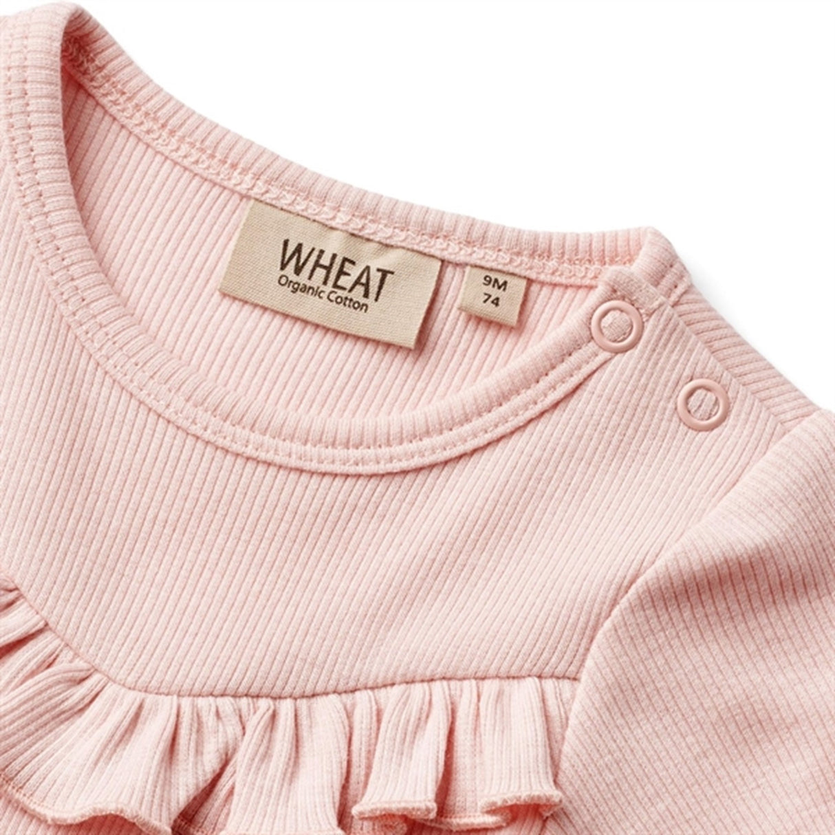 Wheat Rose Ballet Rib Body Ruffle Edith 3