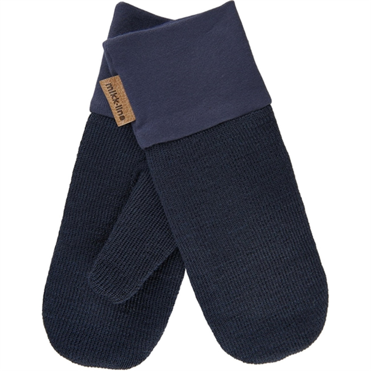 Mikk-Line Knitted Mittens Dark Navy