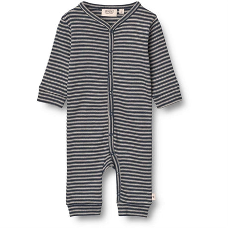 Wheat Navy Stripe Nikola Nightsuit