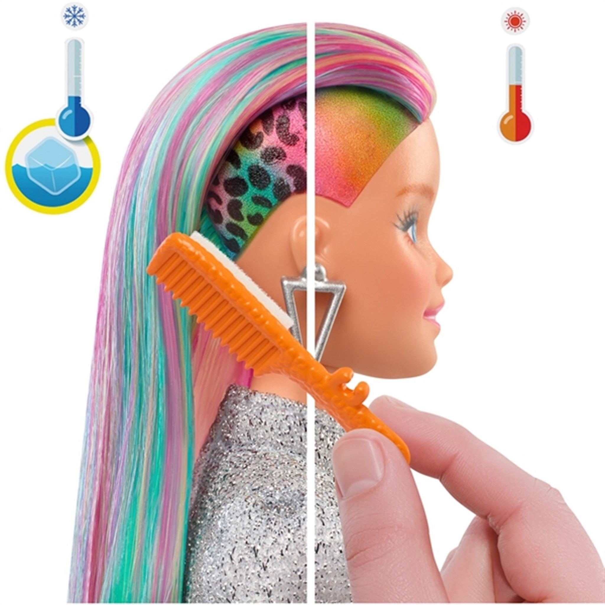 Barbie® Hair Feature Doll Leopard Rainbow 6