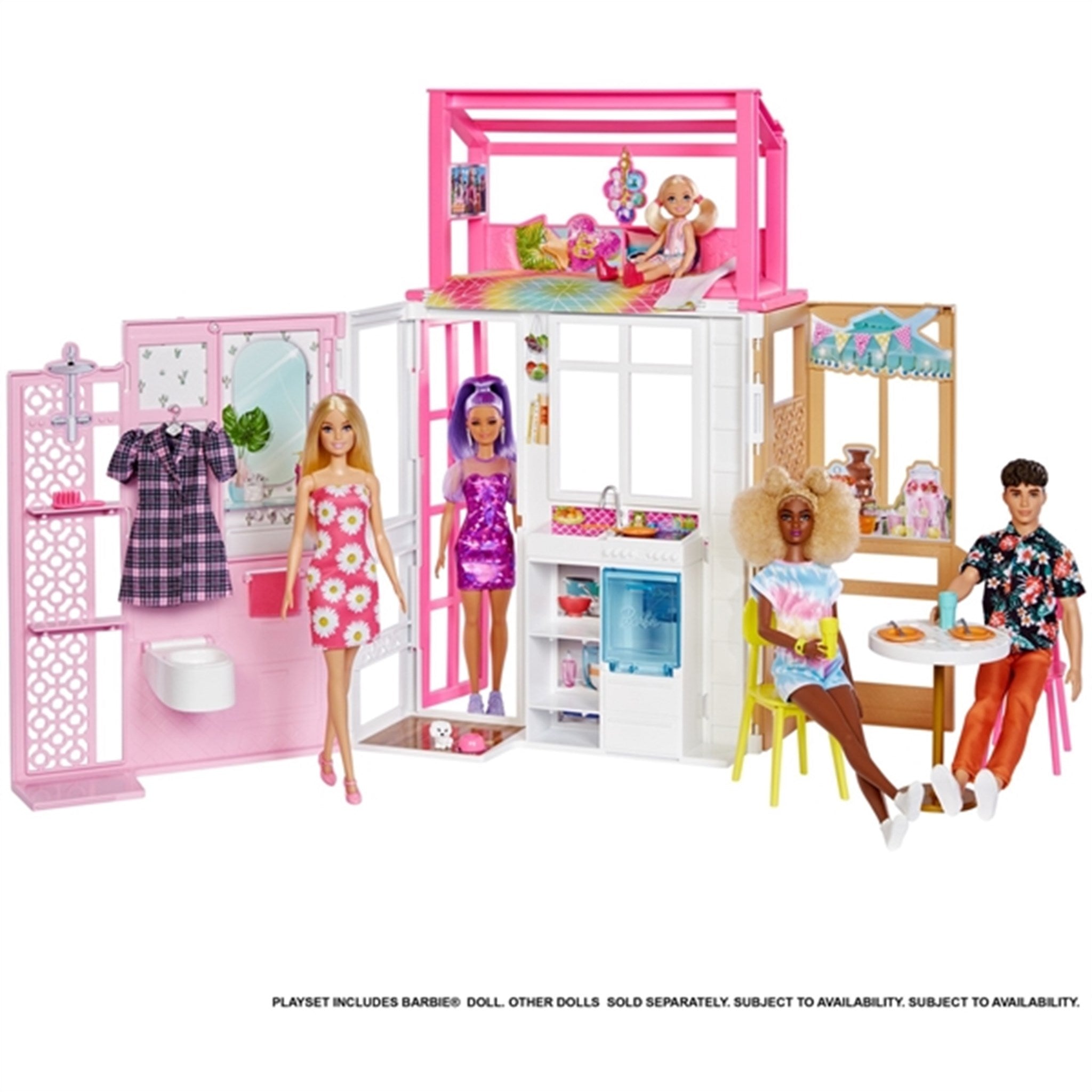 Barbie® Grab and Play Dollhouse Incl. Doll 8