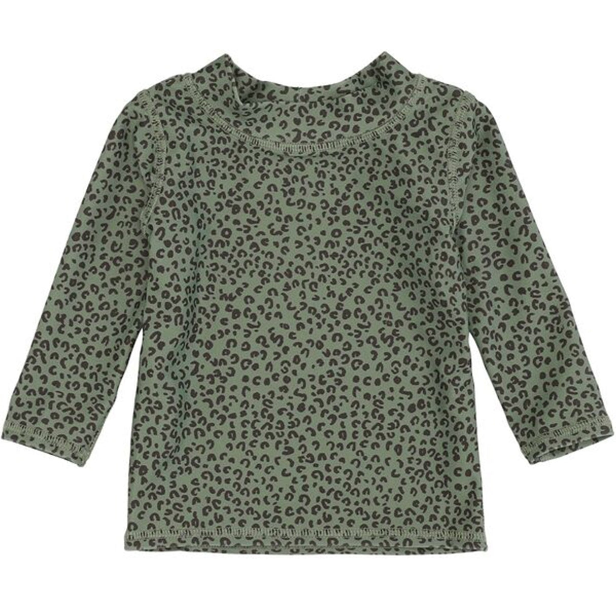 Soft Gallery Oil Green AOP Leospot Baby Astin Sun Shirt