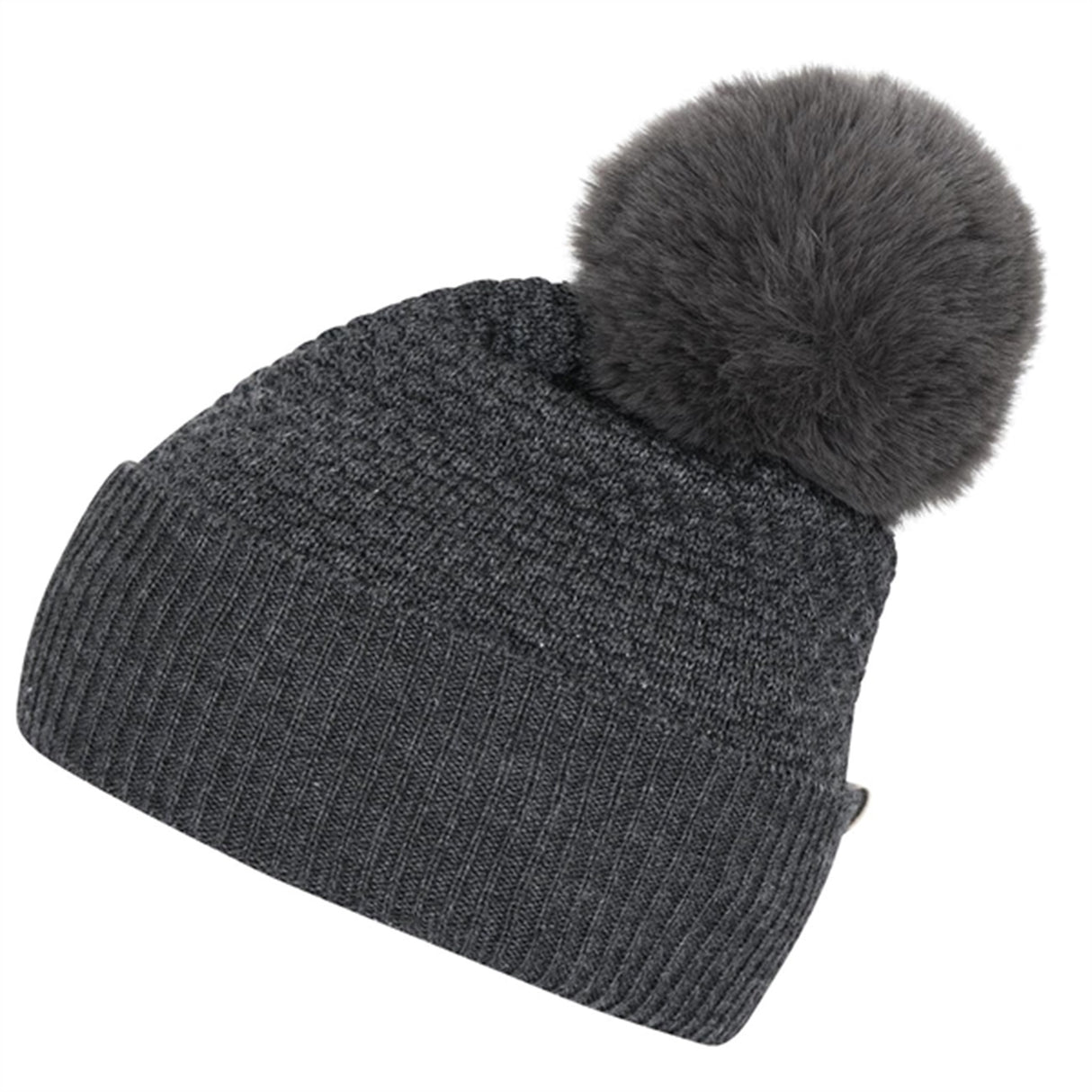 MP 97502 Chunky Oslo Beanie Dark Grey Melange 497