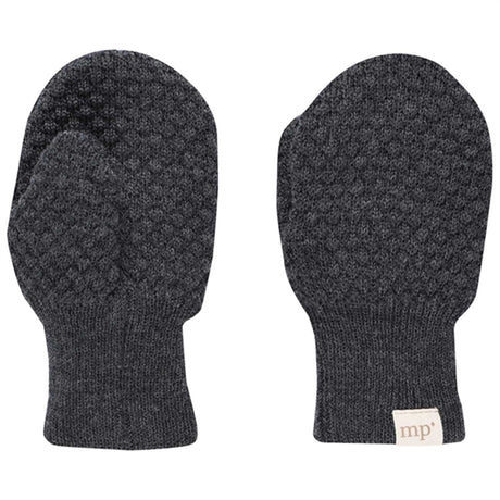 MP Oslo Baby Mittens Dark Grey Melange 97512 497