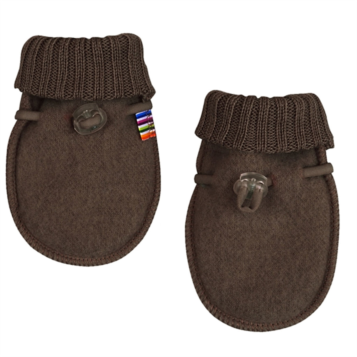 Joha Wool Dark Bark Mittens W/O Thumb