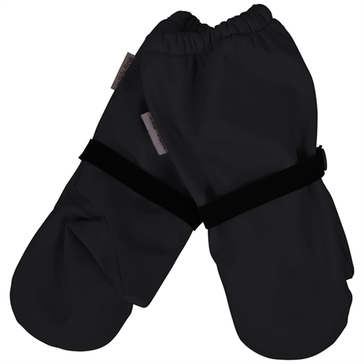 Mikk-Line Rain Mittens w. Fleece Black