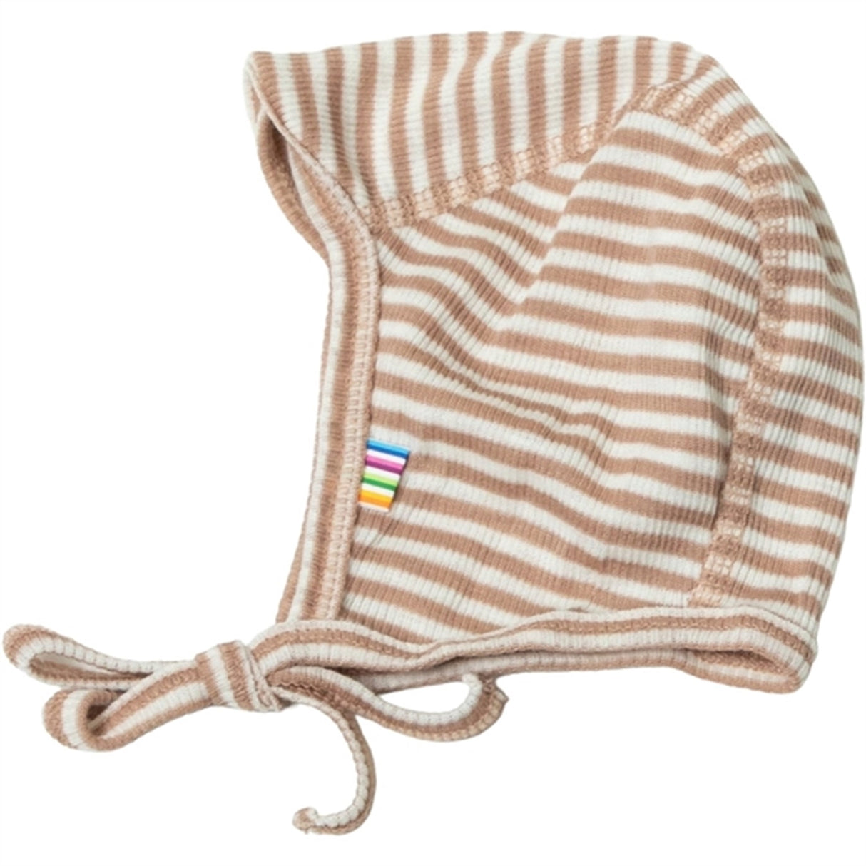 Joha Wool/Silk Light Brown Stripe Baby Helmet