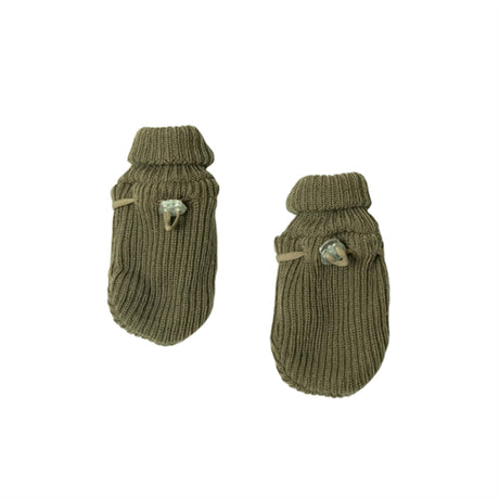 Joha Wool Dark Beige Mittens 2-Layer W/O Thumb