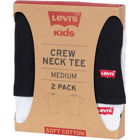 Levi's Short Sleeve Crewneck T-Shirt 2-Pack Black/White 2