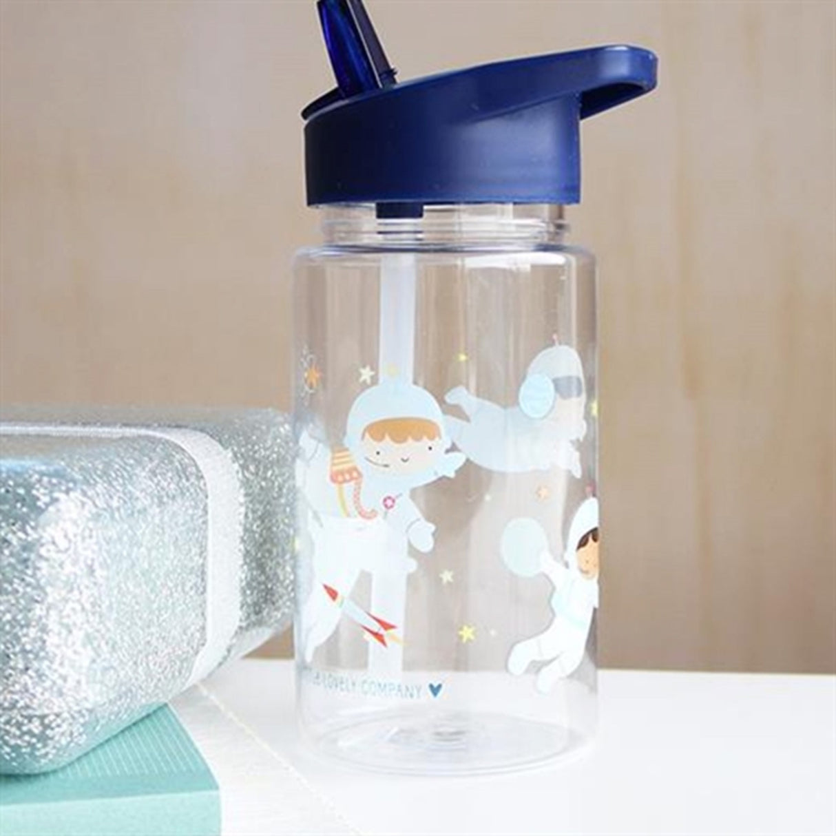 A Little Lovely Company Drink Bottle Astronauts 2