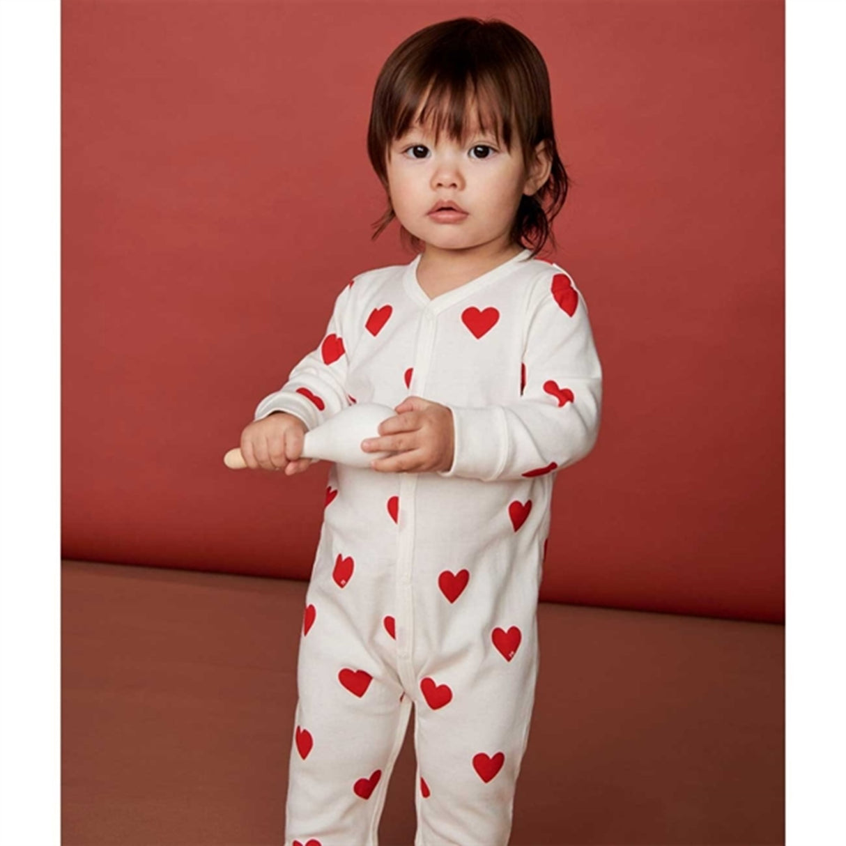 Petit Bateau Body Suit Dors Bien White/Red 5