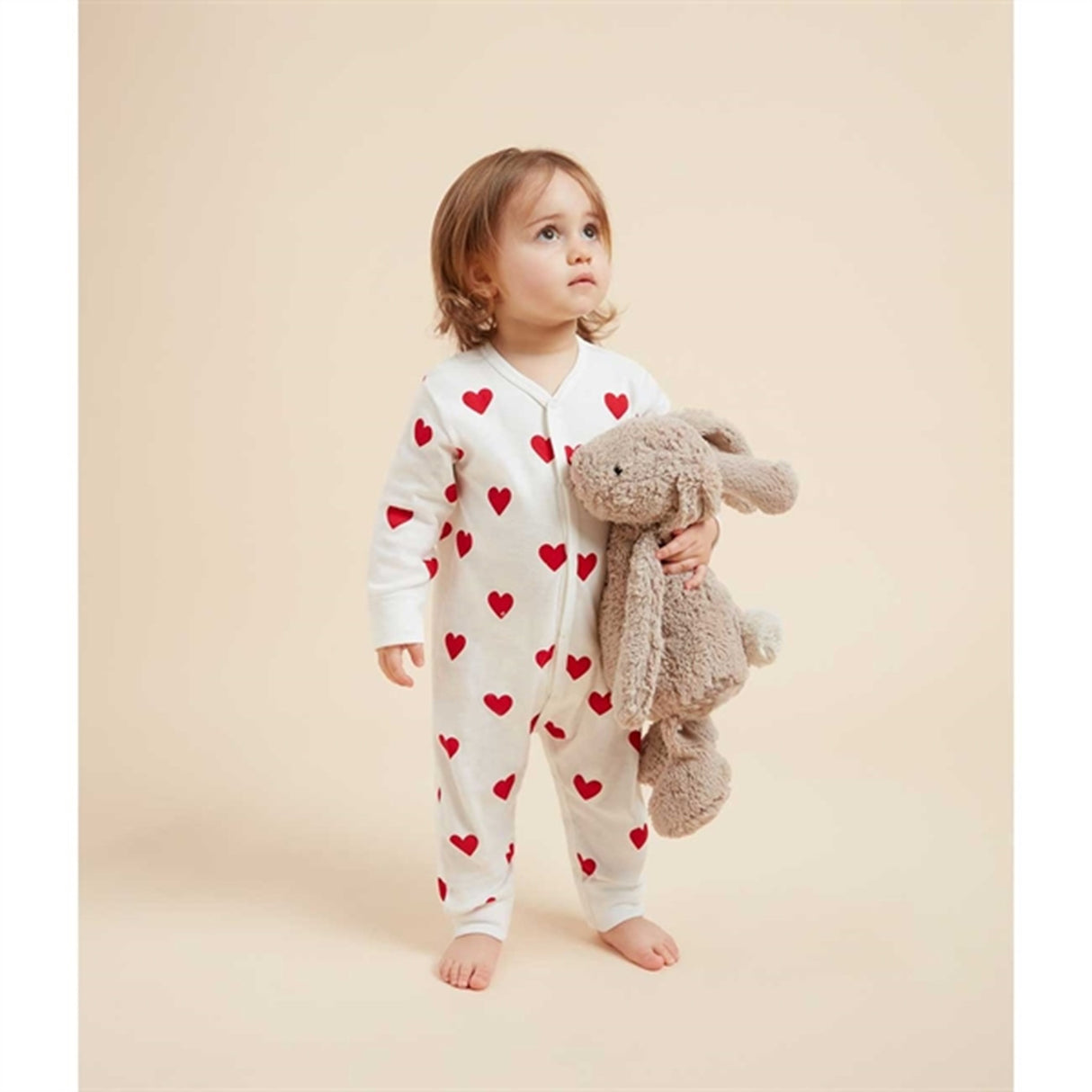 Petit Bateau Body Suit Dors Bien White/Red 3