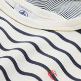 Petit Bateau T-shirt MC 2-pak White/Navy Stripes