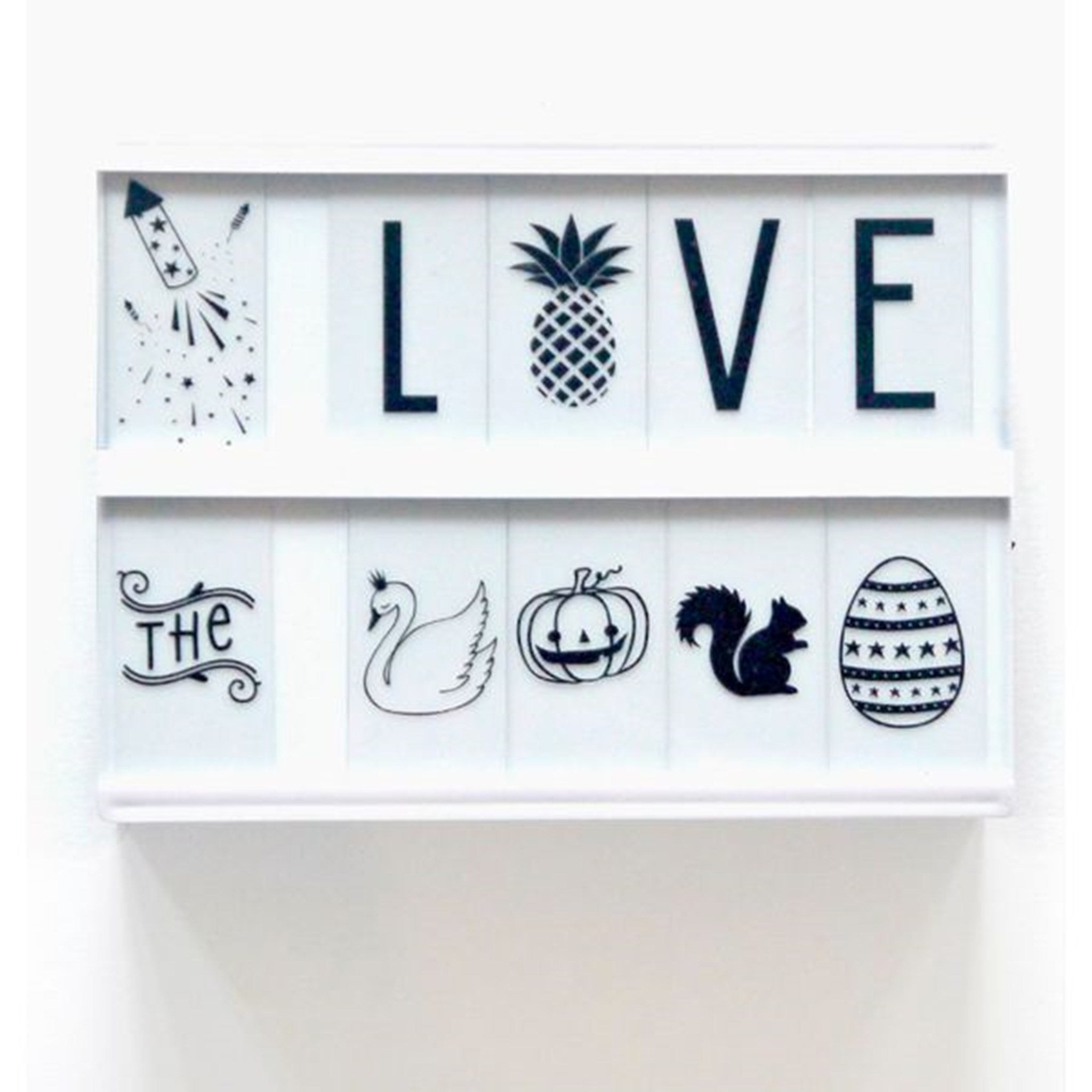 A Little Lovely Company Lightbox Numbers & Symbols Set 2