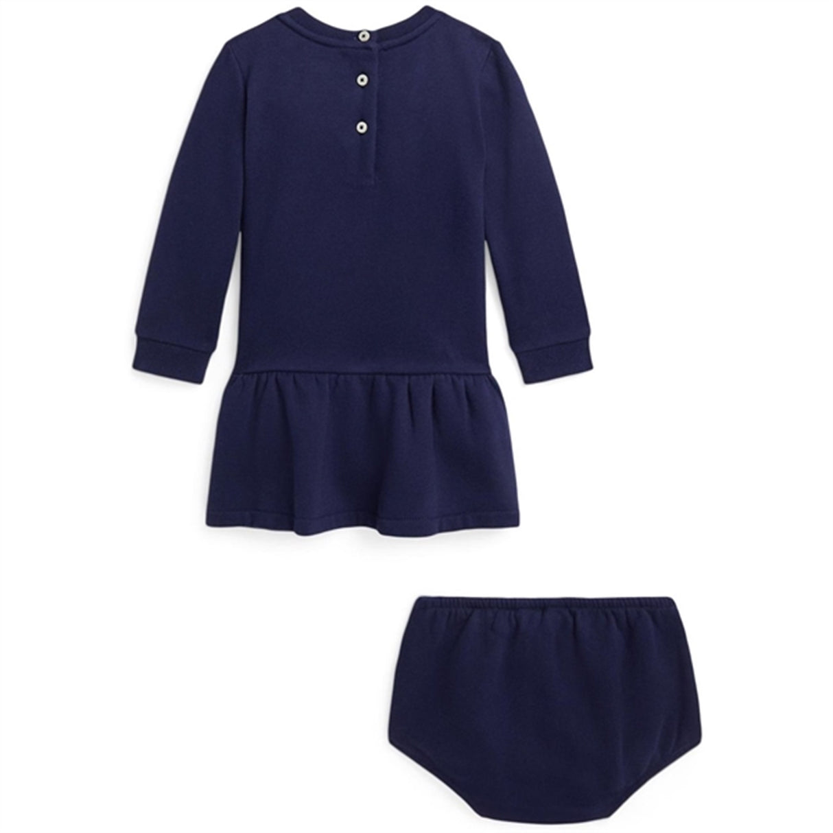 Ralph Lauren Baby Bear Dress And Bloomer Newport Navy 2