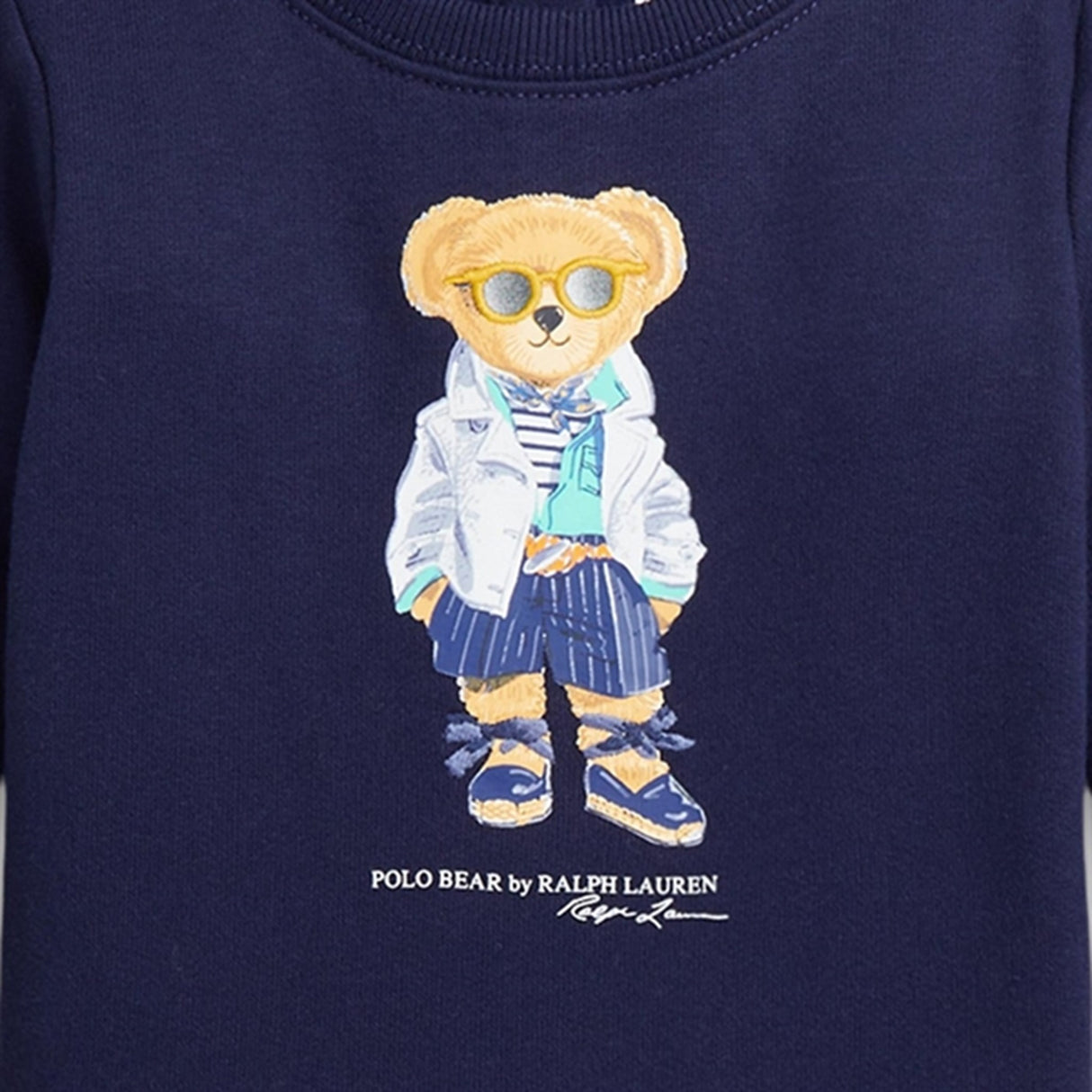 Ralph Lauren Baby Bear Dress And Bloomer Newport Navy 3