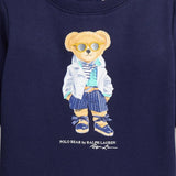 Ralph Lauren Baby Bear Dress And Bloomer Newport Navy 3